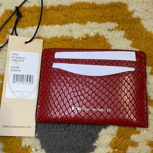 NWT Rebecca Minkoff Embossed Card Holder